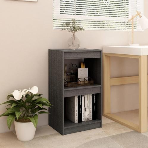 vidaXL Boekenkast 40x30x71,5 cm massief grenenhout grijs, Huis en Inrichting, Kasten | Boekenkasten, Nieuw, Verzenden