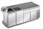 Koffiewerkbank | RVS | 1 Gekoelde + 2 Neutrale Onderkasten, Verzenden, Nieuw in verpakking