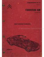 CITROÉN SM, REPARATIE (SERIE SB), VRAAGBAAK DUITS DEEL III