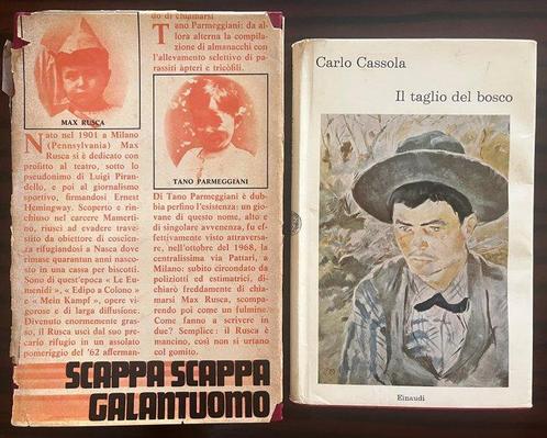 Signed, Carlo Cassola, Tano Parmeggiani - Lot of 2 Signed, Antiek en Kunst, Antiek | Boeken en Manuscripten