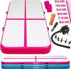 Opblaasbare PVC gym mat,  3 x 1m, met elektrische luchtpomp,, Verzenden, Nieuw