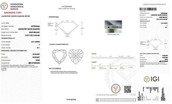 Zonder Minimumprijs - Ring Platina - 2.93ct. tw. Diamant, Handtassen en Accessoires, Ringen