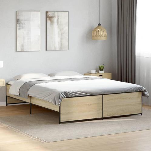 vidaXL Cadre de lit sans matelas chÃªne sonoma 160x200, Huis en Inrichting, Slaapkamer | Bedden, Verzenden