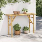 vidaXL Table console 115x39x75 cm bambou, Verzenden, Neuf