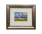 Pascual Bueno Ferrer (1930) - Landscape with houses and bare, Antiek en Kunst