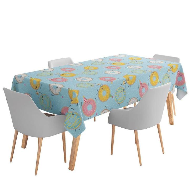 Tafelkleed Donut 1,8m, Hobby en Vrije tijd, Feestartikelen, Nieuw, Verzenden