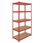 Z-Rax Stellingkast - 183x90x45cm - Rood, Verzenden