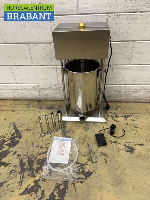 RVS Elektrische vulbus stopbus worstvuller 20 liter 230V, Zakelijke goederen, Horeca | Keukenapparatuur, Ophalen of Verzenden