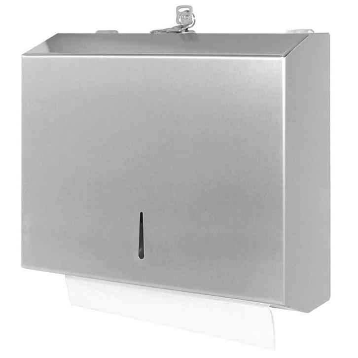 Handdoek dispenser | RVS | 260x110x285(h)mm Jantex, Zakelijke goederen, Horeca | Keukenapparatuur, Nieuw in verpakking, Verzenden