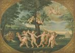 Francesco Albani (1578-1660), After - Dancing amorini in a, Antiek en Kunst