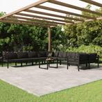 vidaXL 11-delige Loungeset met kussens aluminium, Tuin en Terras, Verzenden, Nieuw, Loungeset