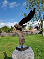 Statue de hibou volant en bronze XL - Bronze, Antiquités & Art