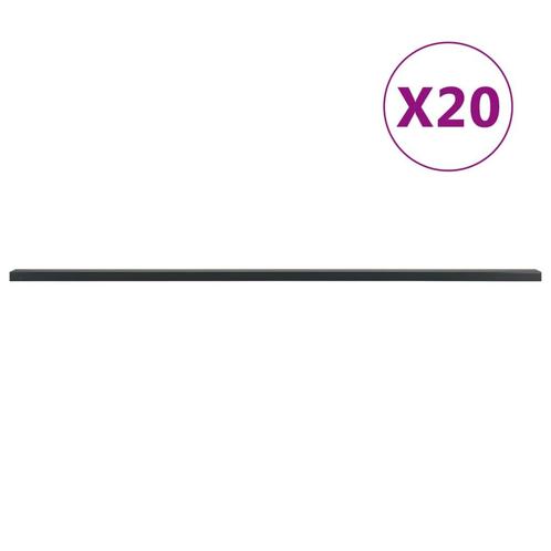 vidaXL Poteaux de clôture de jardin 20 pcs gris 200 cm, Jardin & Terrasse, Poteaux, Poutres & Planches, Neuf, Envoi