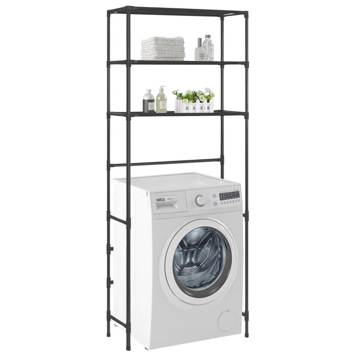 vidaXL Opbergrek voor boven wasmachine 3-laags 69x28x169 cm, Huis en Inrichting, Badkamer | Badtextiel en Accessoires, Nieuw, Verzenden