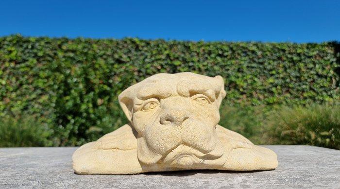 Beeldje - slapende hond - Steen, Antiek en Kunst, Kunst | Designobjecten