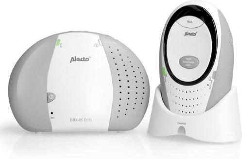 Alecto DBX-85GS - Full Eco DECT Babyfoon - Wit/Grijs, Kinderen en Baby's, Babyfoons, Verzenden