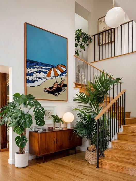 Flavia Delgado - Verano en Valencia XL (NO RESERVE), Antiek en Kunst, Kunst | Schilderijen | Modern