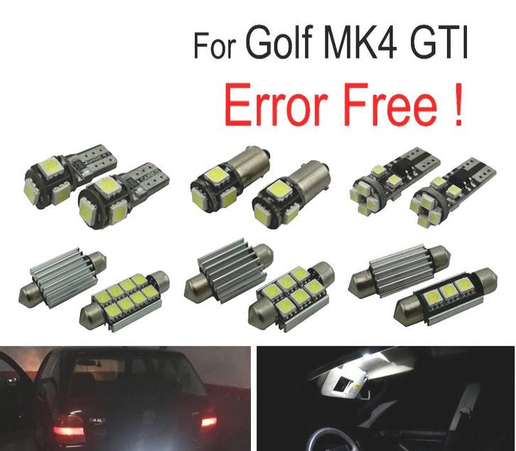 KIT 15 AMPOULES LED INTÉRIEUR POUR VOLKSWAGEN VW GOLF 4 MK4, Auto-onderdelen, Verlichting, Verzenden