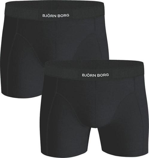 Bjorn Borg Boxers Solid Black 2 Pack maat XXL Heren, Kleding | Heren, Ondergoed, Zwart, Boxer, Verzenden