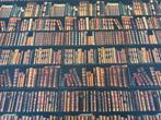 « La Bibliothèque Secrète » – Tissu en coton pour tapisserie, Antiek en Kunst