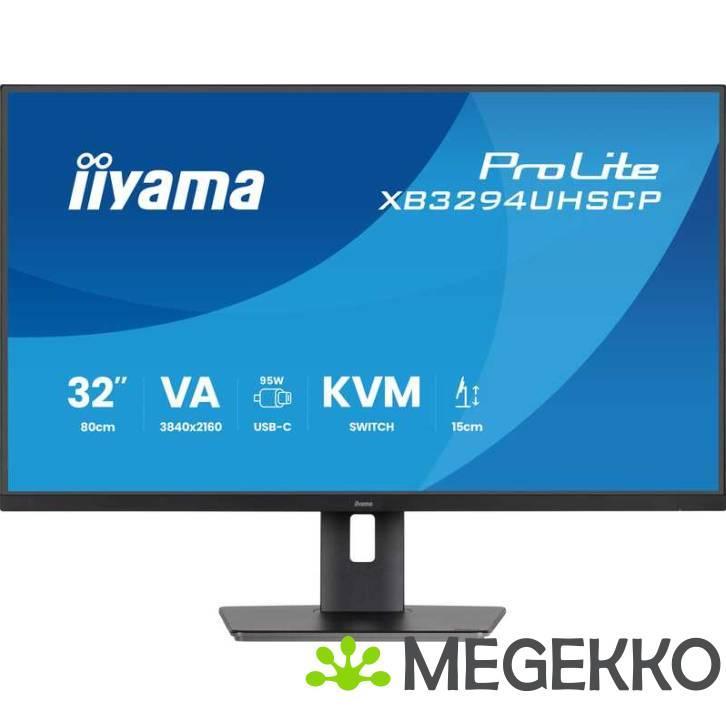 Iiyama Prolite XB3294UHSCP-B1 32  Ultra HD VA Monitor, Computers en Software, Overige Computers en Software, Nieuw, Verzenden