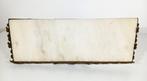 Wandtafel - Carrara marmer, Verguld messing - Wandconsole
