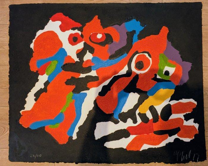 Karel Appel (1921-2006) - Couple in the night, Antiek en Kunst, Antiek | Overige Antiek