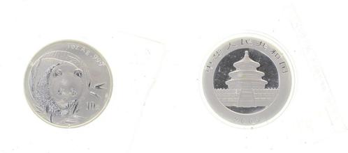 China 10 Yuan Panda 2003 Proof Unze Silver Originalkapsel..., Postzegels en Munten, Munten | Amerika, Verzenden