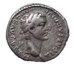 Romeinse Rijk. Tiberius. AD 14-37 Tribute Penny type AR., Postzegels en Munten