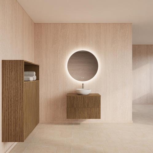 Badmeubelset BWS Hybris Castle Brown 70 cm Met Waskom, Doe-het-zelf en Bouw, Sanitair, Bad, Nieuw, Ophalen of Verzenden