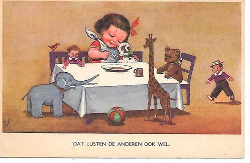 Fantaisie - thème enfants avec ours en peluche, jouet,, Collections, Cartes postales | Étranger