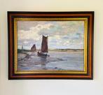 Wilhelm Hambuchen (1869-1939) - Vissersboot op het droge, Antiek en Kunst