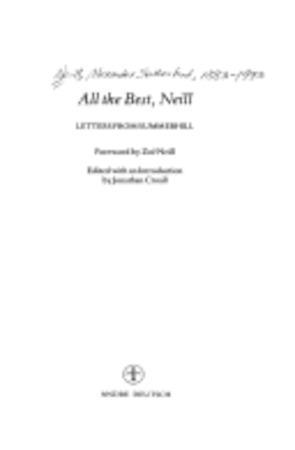 All the Best, Neill, Livres, Langue | Langues Autre, Envoi