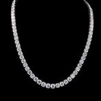 Halsketting - 18 karaat Platina, Witgoud - 50.85ct. tw., Handtassen en Accessoires, Kettingen, Nieuw