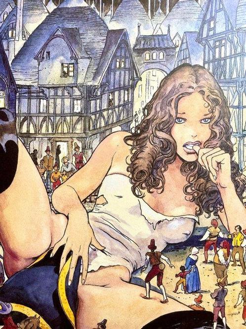 Milo Manara - Gullivera (1996) - Jaren 2000, Antiek en Kunst, Kunst | Tekeningen en Fotografie