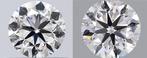 2 pcs Diamant  (Natuurlijk)  - 0.80 ct - Rond - D, Handtassen en Accessoires, Edelstenen, Nieuw