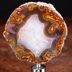 Morocco Agaat Snede - Zeldzame Agaat Geode - Houten en