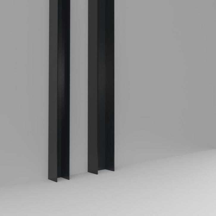 Sluitstijlset veranda schuifwand - 2 spoor 2 elementen-Antra, Tuin en Terras, Overkappingen, Nieuw, Verzenden