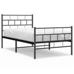 Bedframe Metaal Zwart 100x200 | Retour Deal 55%!, Huis en Inrichting, Slaapkamer | Bedden, 100 cm, Eenpersoons, Verzenden, Zwart
