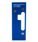 Boormal sluitplaat dag/nachtslot links, Doe-het-zelf en Bouw, Nieuw, Overige materialen, Klink of Kruk