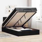 vidaXL Bed met matras 120x200 cm stof zwart, Huis en Inrichting, Slaapkamer | Bedden, Verzenden, Nieuw