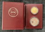 Belgique. Ecu 1988 Estuche Set Ecus Bélgica (oro y plata)