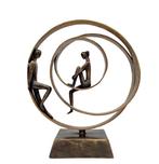 Sculpture, An eternal love - 34 cm - Bronze, Antiquités & Art