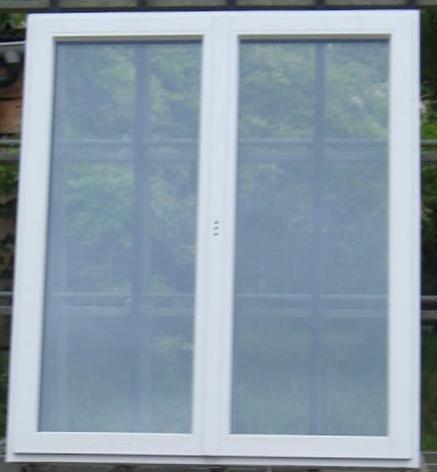 pvc raam , chassis , venster 143 x 167 zwart ral 9011, Doe-het-zelf en Bouw, Raamkozijnen en Schuifdeuren, Inclusief glas, Nieuw