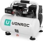 VONROC PRO Stille Compressor - Olievrij - 750W - 1PK - 128, Doe-het-zelf en Bouw, Ophalen of Verzenden, Nieuw
