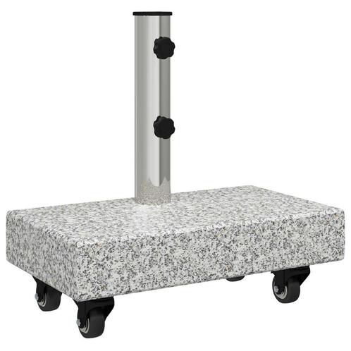 Lichtgrijze Parasolvoet Graniet | OP = OP | Tuinaccessoires, Tuin en Terras, Parasols, Minder dan 1 meter, Nieuw, Parasolvoet