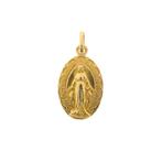 18 Krt. Vintage gouden religieuze hanger van Maria, Overige merken, Goud, Gebruikt, Ophalen of Verzenden