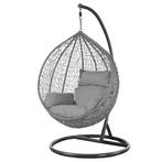 Robuuste grijze schommelstoel met kussens - UV- en weersb..., Huis en Inrichting, Stoelen, Ophalen of Verzenden, Nieuw