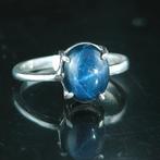Saphir étoilé - Argent - Bague amulette