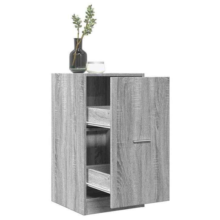 vidaXL Apothekerskast 40x41x77,5 cm bewerkt hout grijs, Huis en Inrichting, Kasten | Overige, Nieuw, Verzenden
